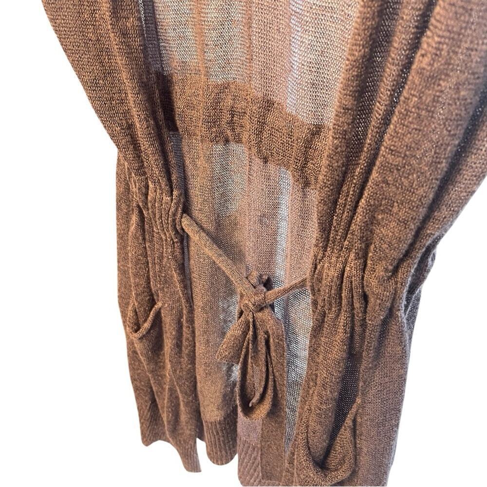 Brochu Walker Taupe Linen Blend Swimsuit Cover, Resort, Beach, Vacation S - Picture 5 of 10